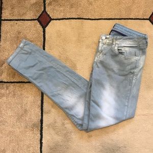 a.n.a Metallic Skinny Jeans